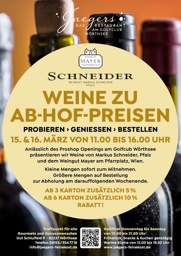 Wein-Aktion: Schneider Weine zu Ab-Hof-Preisen